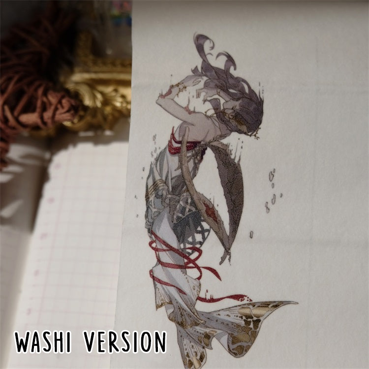Burn After Reading: Deep Sea Mermaid Masking Tape