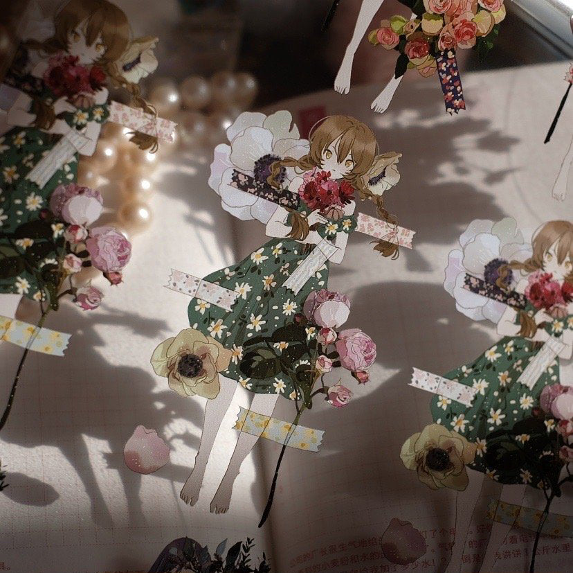 Burn After Reading: Flower Collection Masking Tape