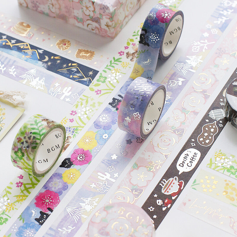 BGM Washi Tape: Anemone