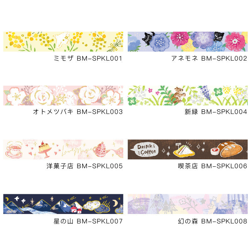 BGM Washi Tape: Anemone