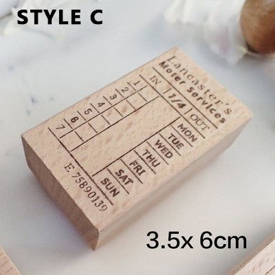 Transit Tickets Wooden Stamps