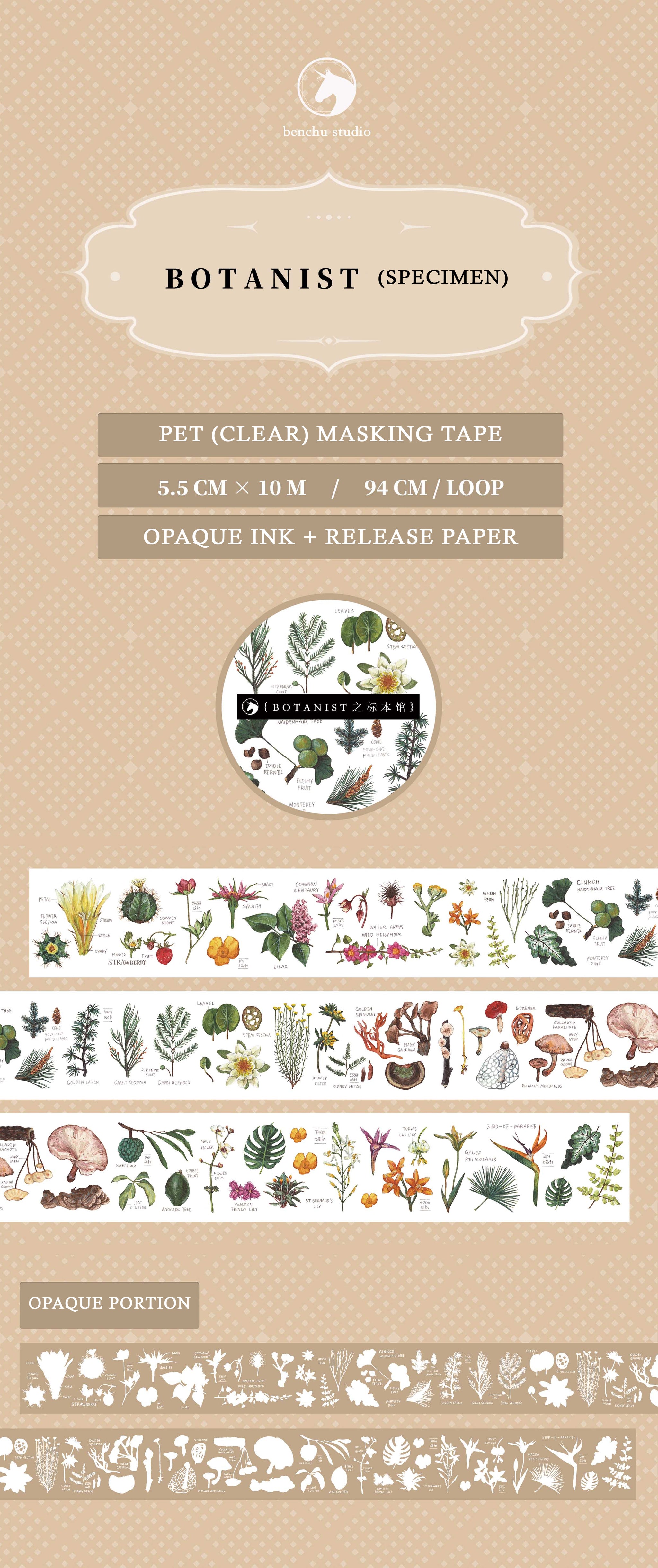 Benchu Studio Tape Sample: Botanist Series