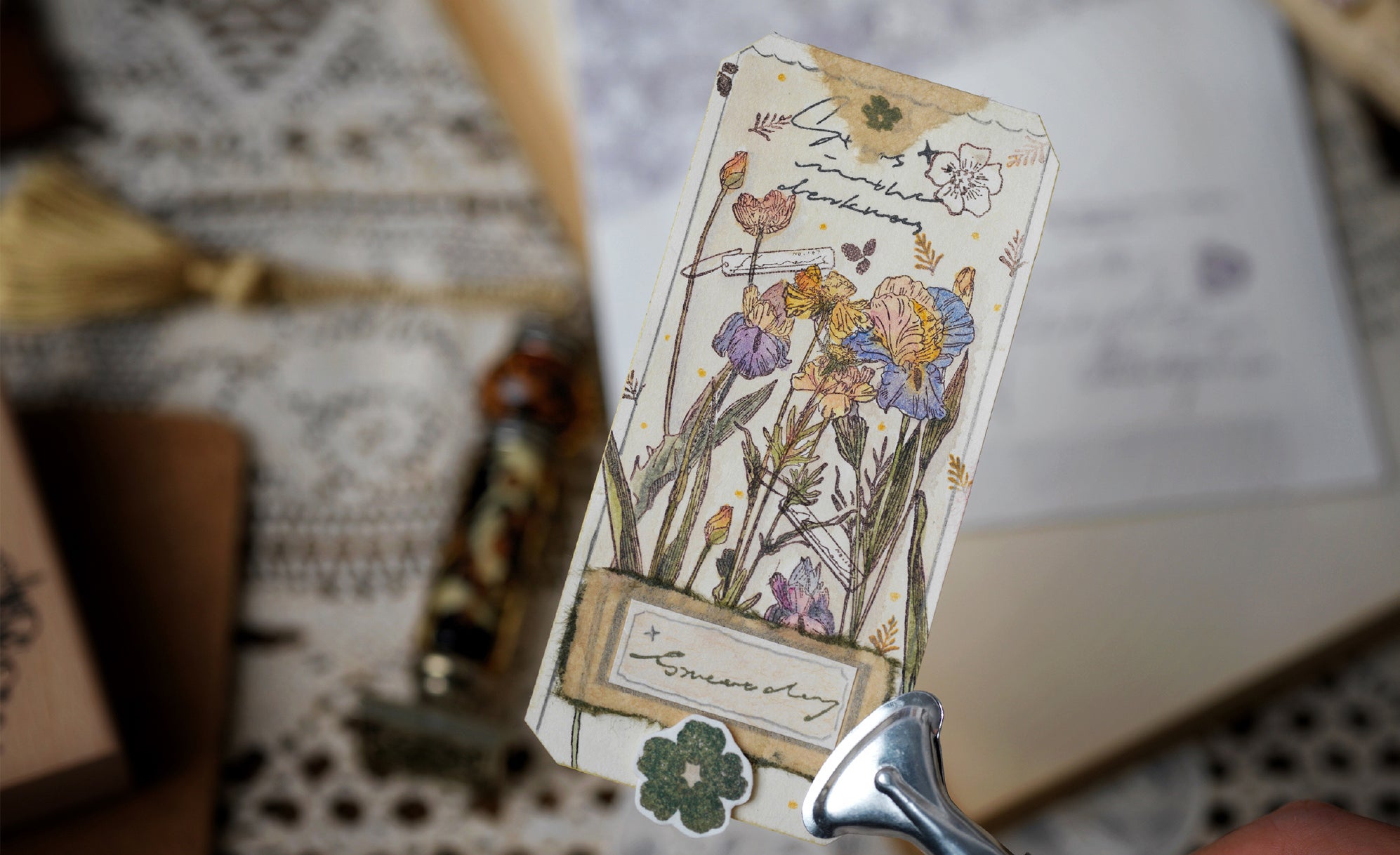 Benchu Studio: Flower Illustration Stamps Set