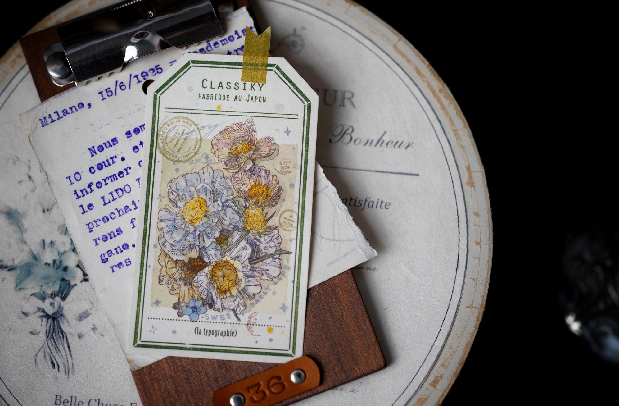 Benchu Studio: Flower Illustration Stamps Set