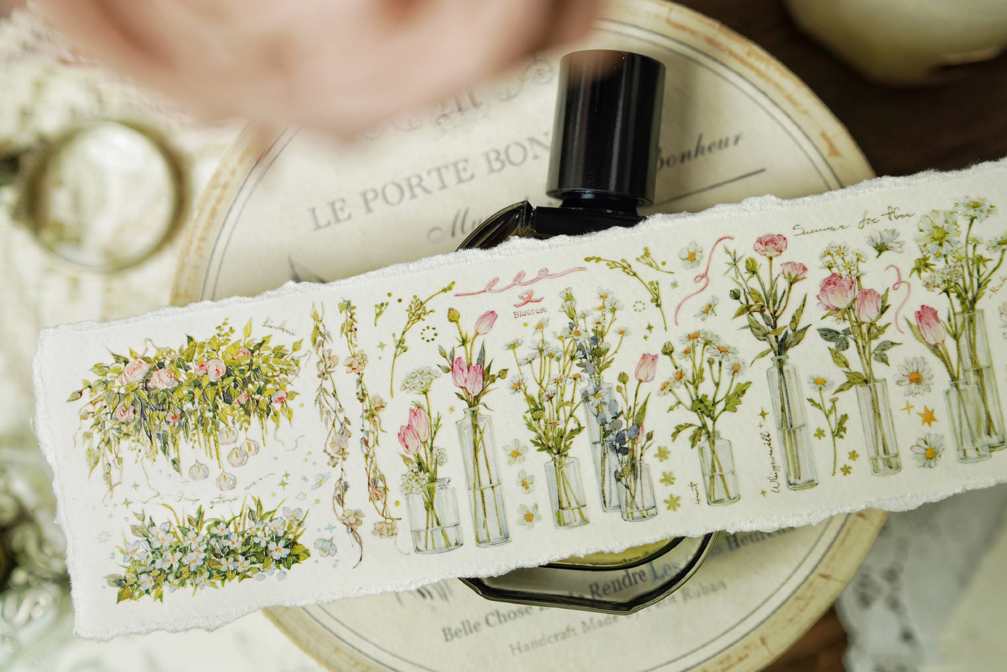 Benchu Studio Masking Tape: Flowers and Vines