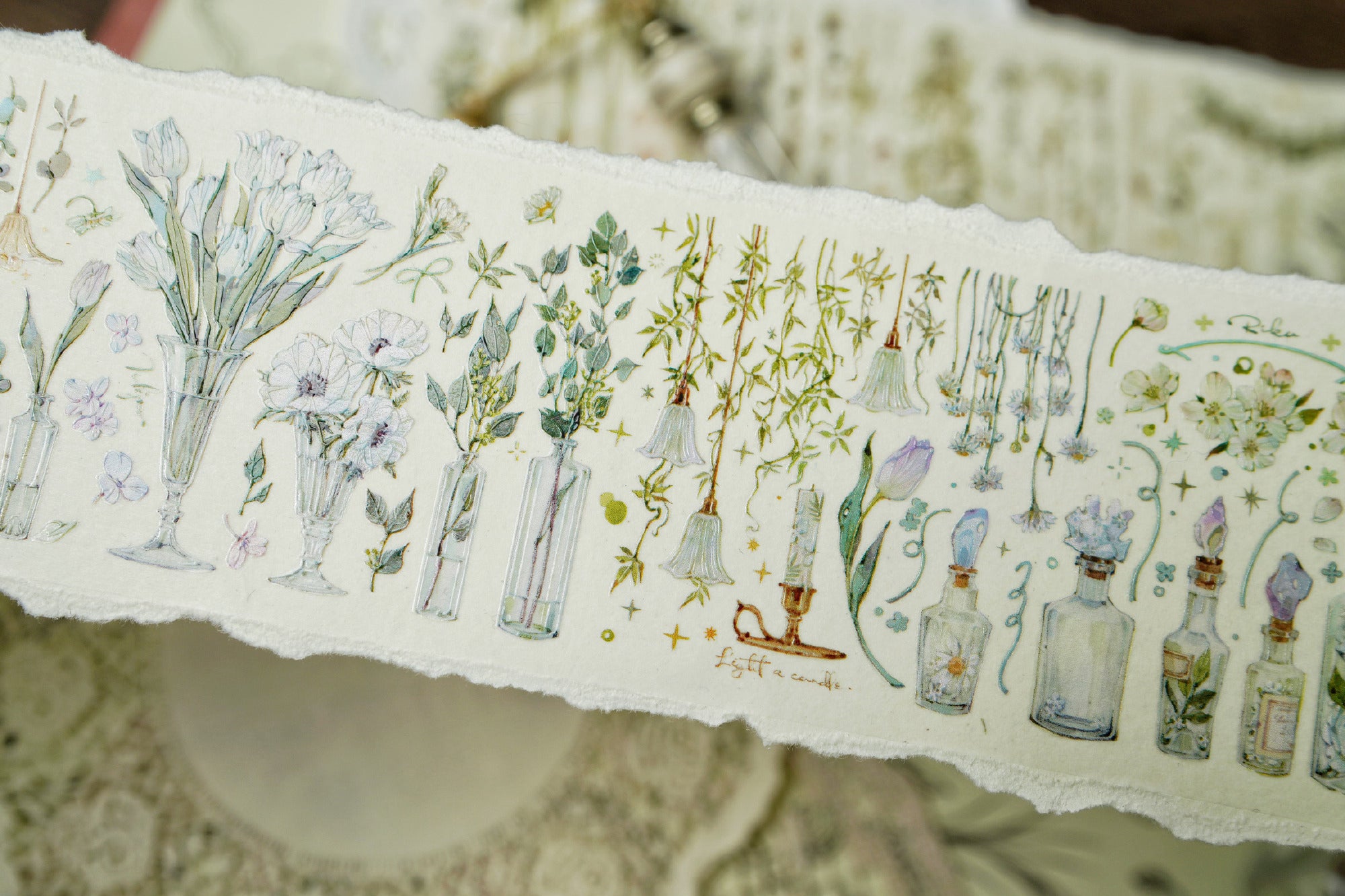 Benchu Studio Masking Tape: Flowers and Vines