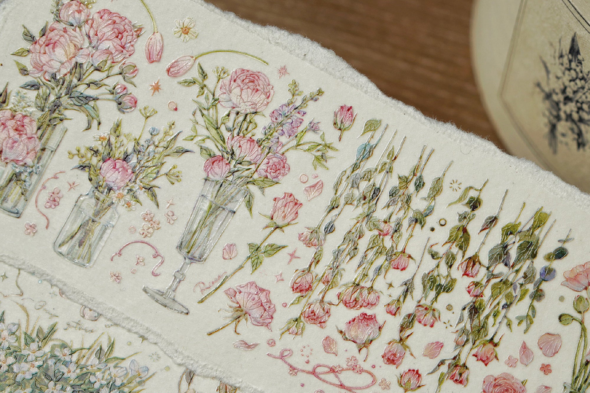 Benchu Studio Masking Tape: Flowers and Vines