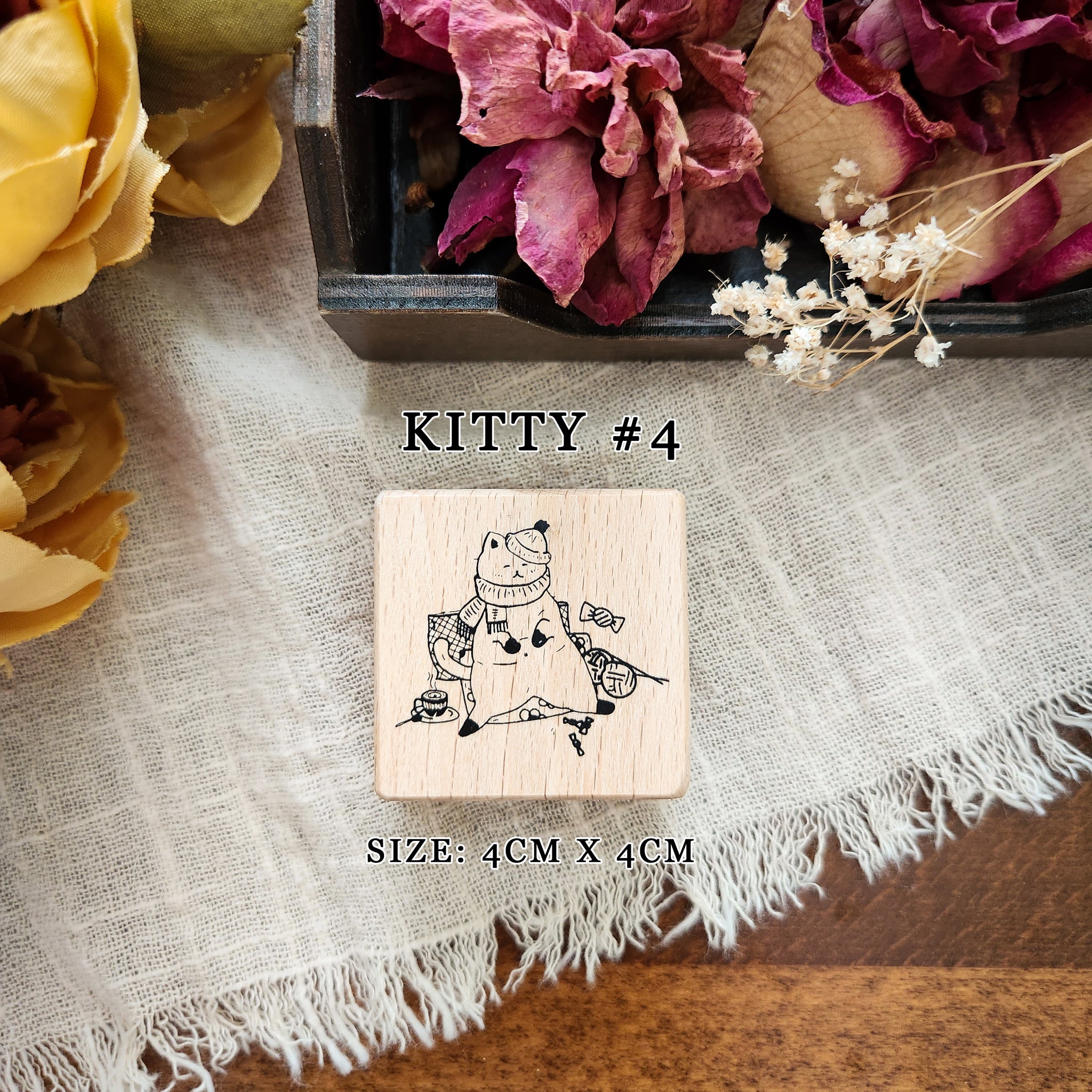 Kitty Wood Mounted Stamps