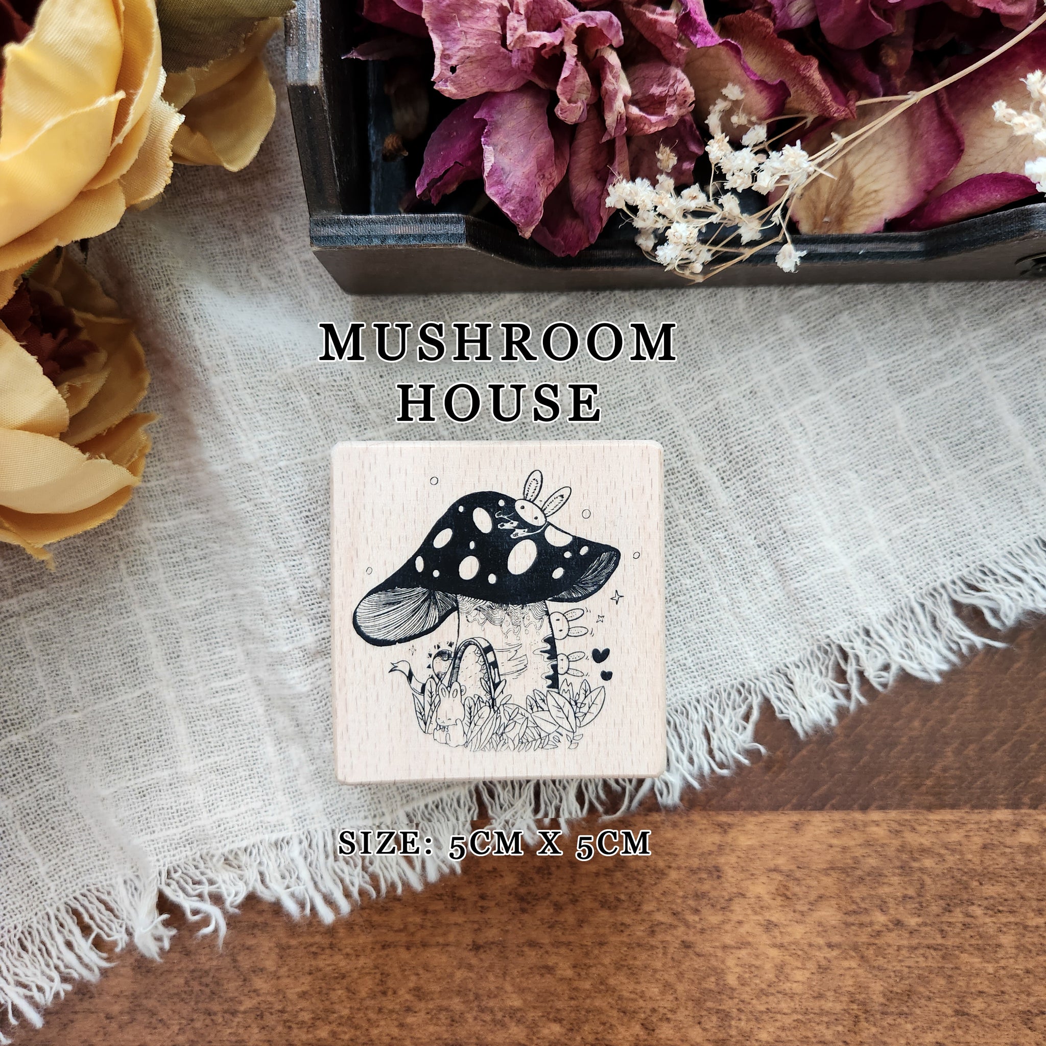 Neighborhood Wood Mounted Stamps