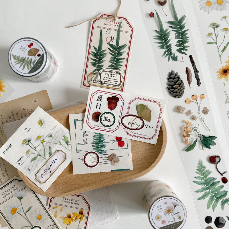 Botanical Collection Clear Masking Tape