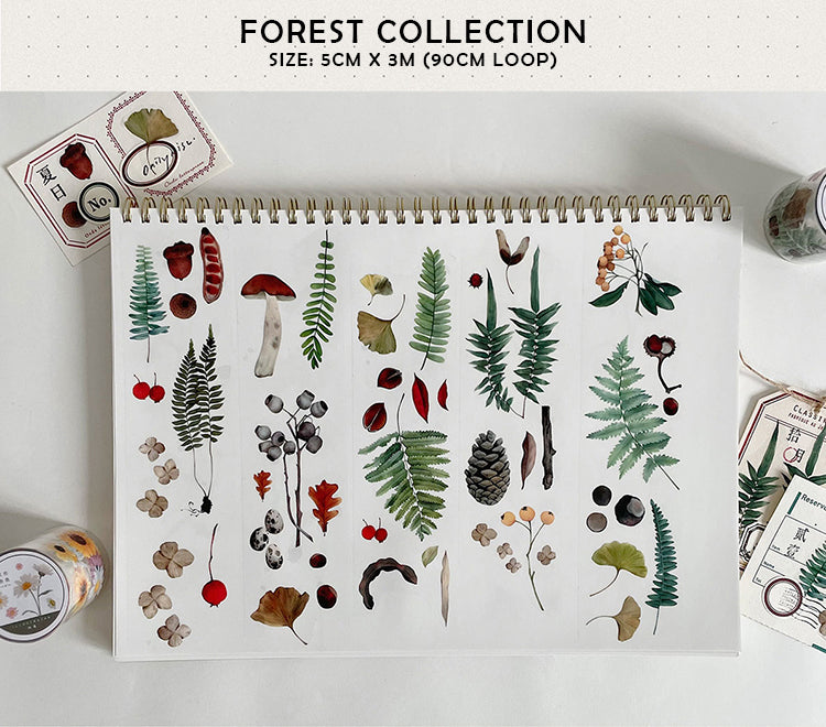 Botanical Collection Clear Masking Tape