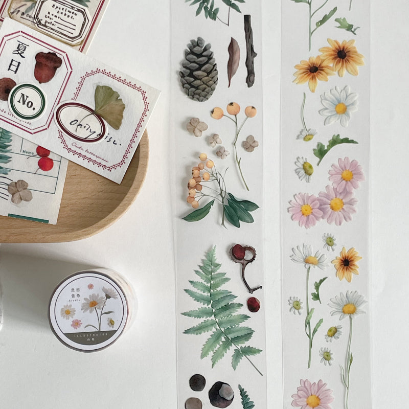 Botanical Collection Clear Masking Tape