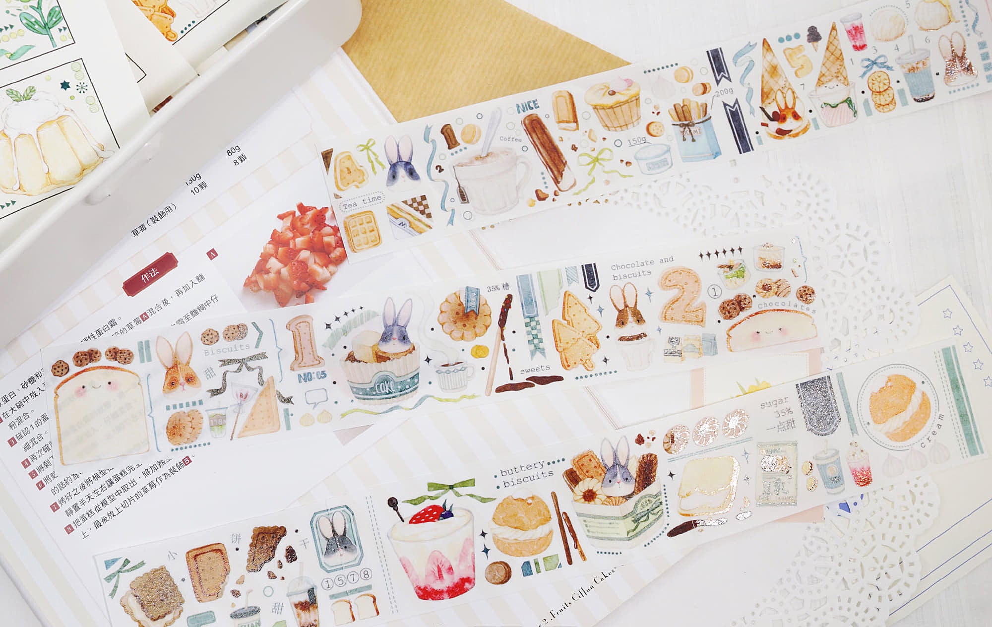 Yaya Masking Tape: Bunny Tea Time