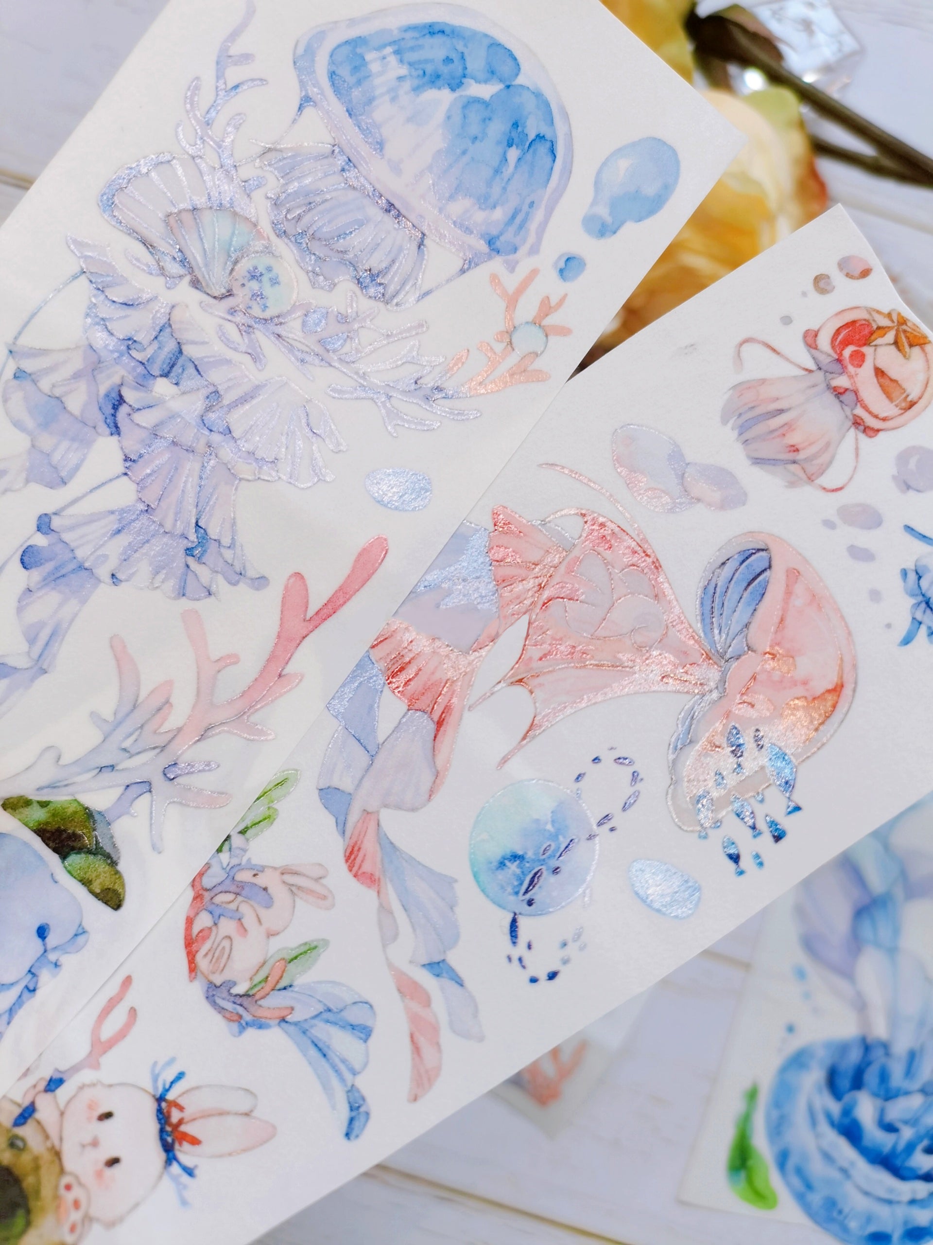 Bunny and Jelly's Ocean Adventures Masking Tape