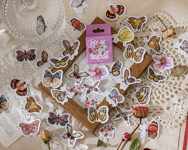 Butterfly Garden Box Sticker Set