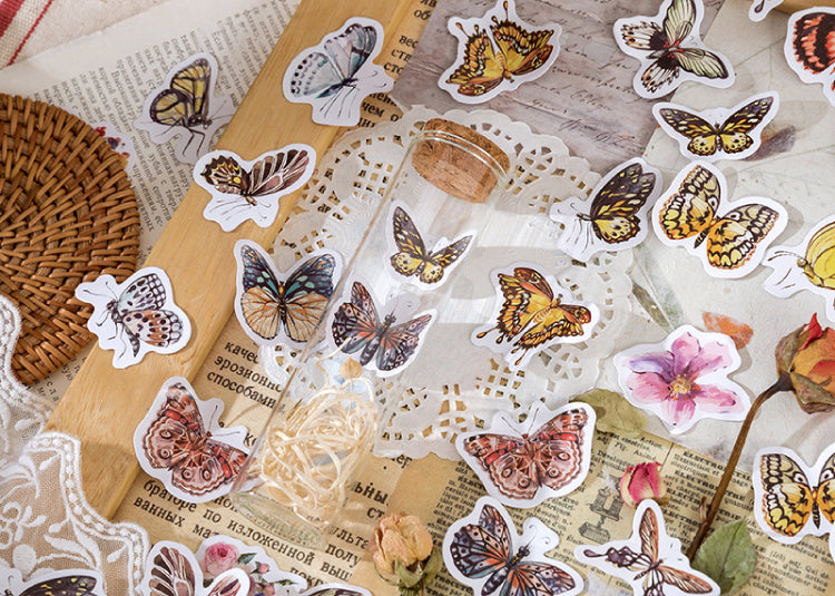 Butterfly Garden Box Sticker Set