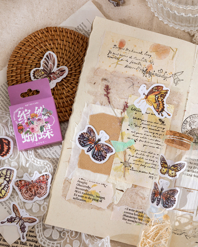 Butterfly Garden Box Sticker Set