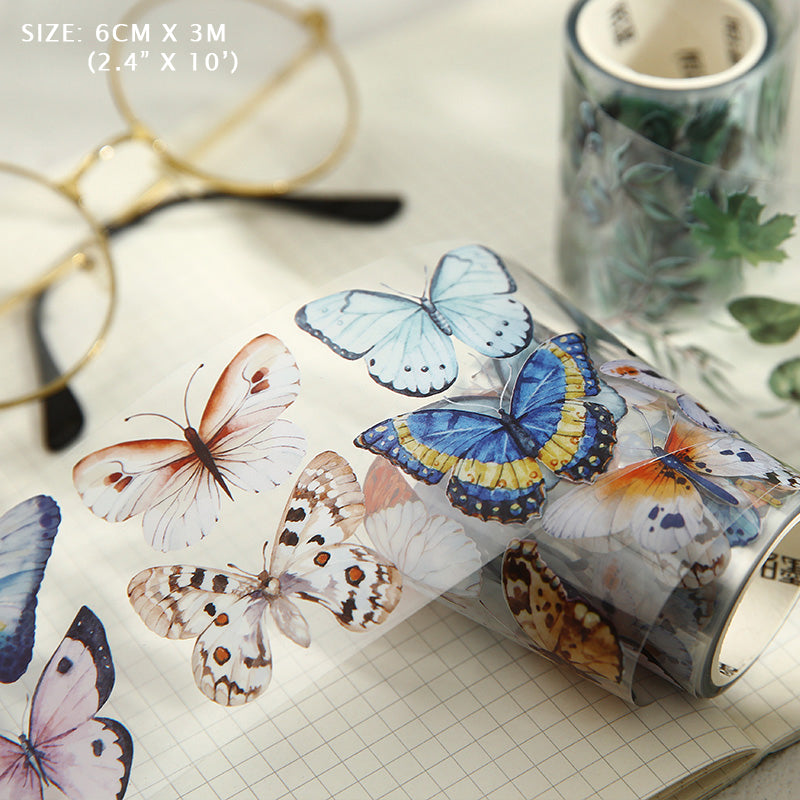 Crystal Butterflies Clear Tape