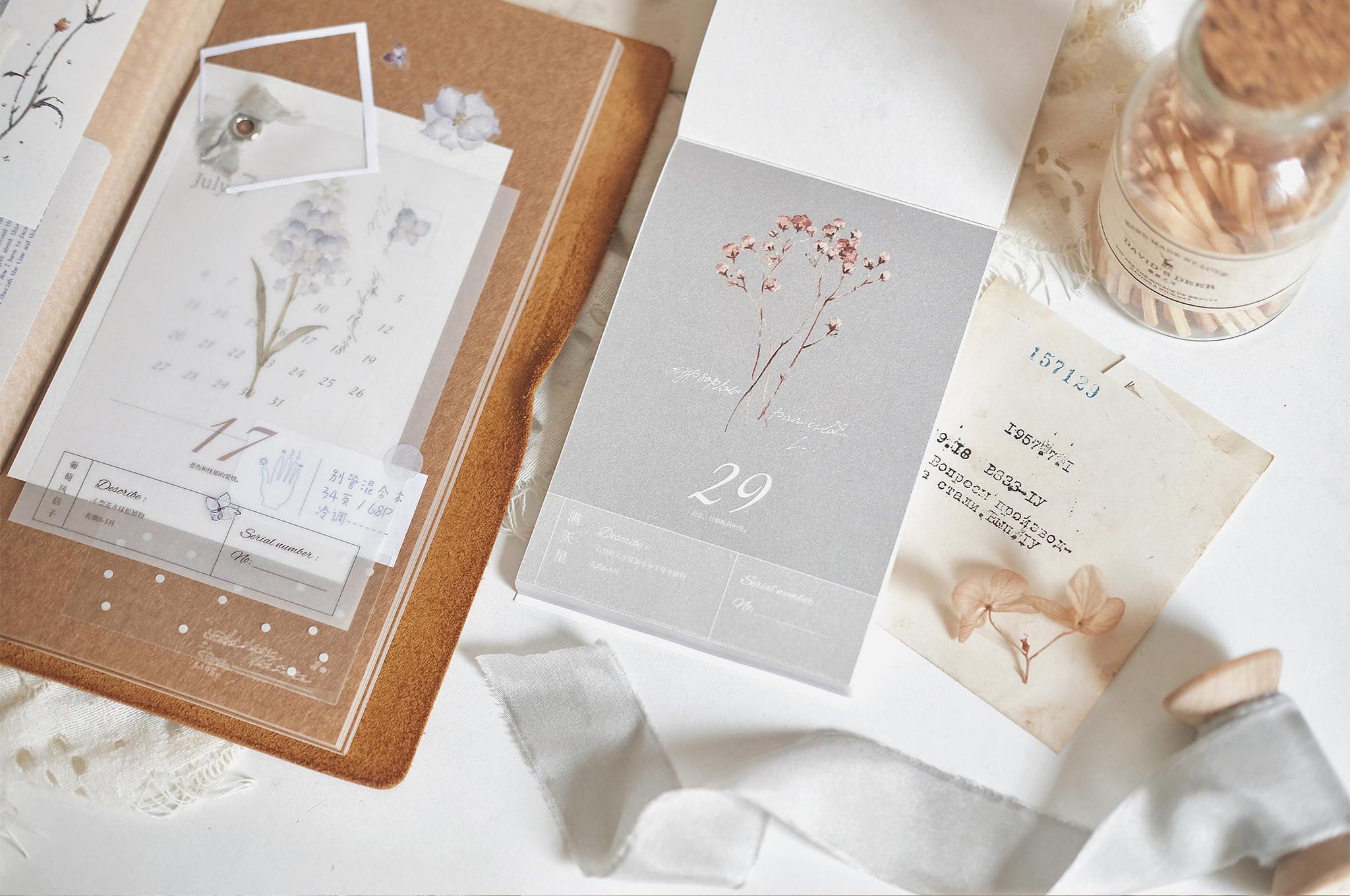 Freckles Tea Calendar: Flower Illustration