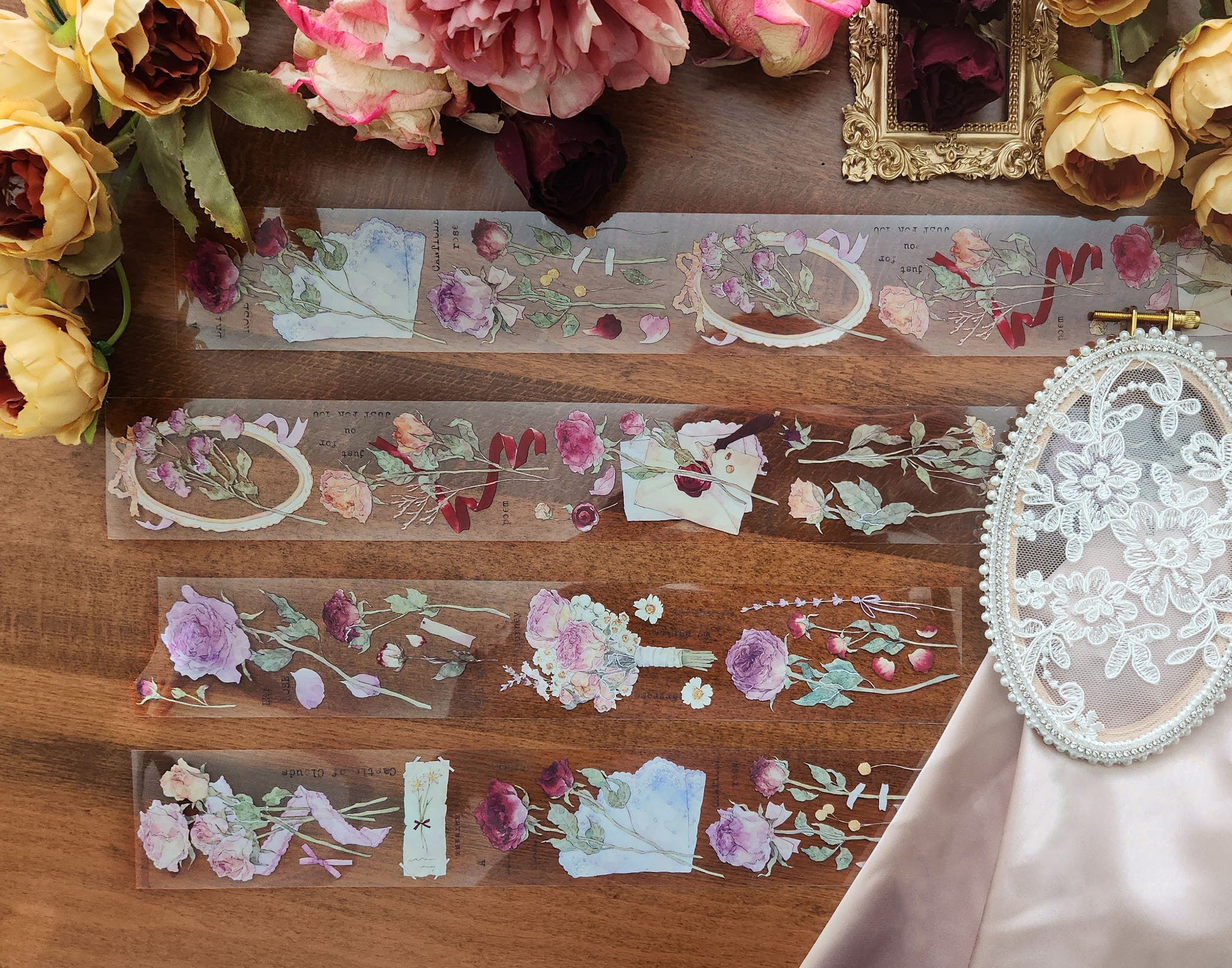 Castle of Clouds Masking Tape: Dried Roses