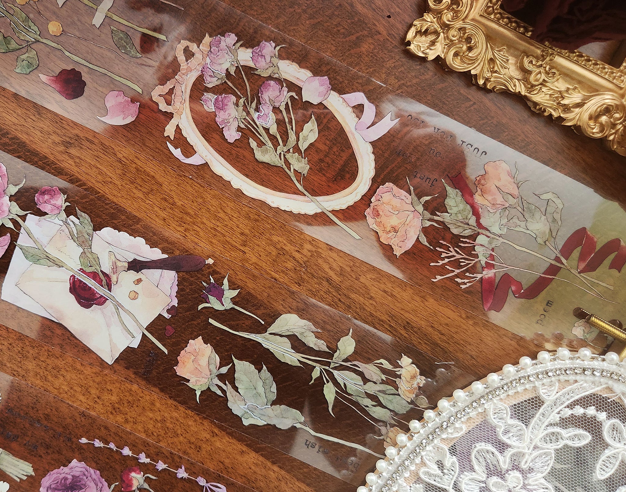 Castle of Clouds Masking Tape: Dried Roses
