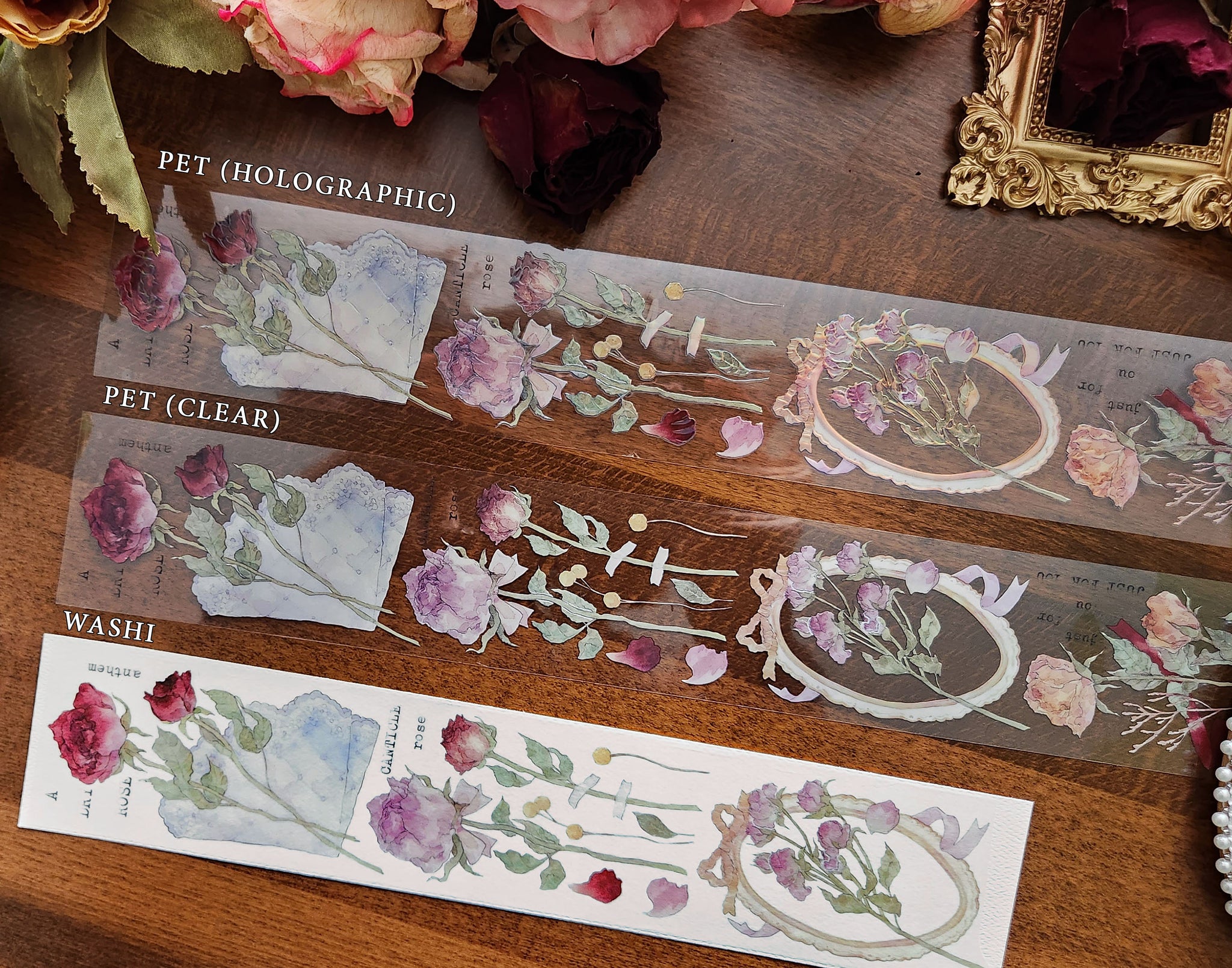 Castle of Clouds Masking Tape: Dried Roses