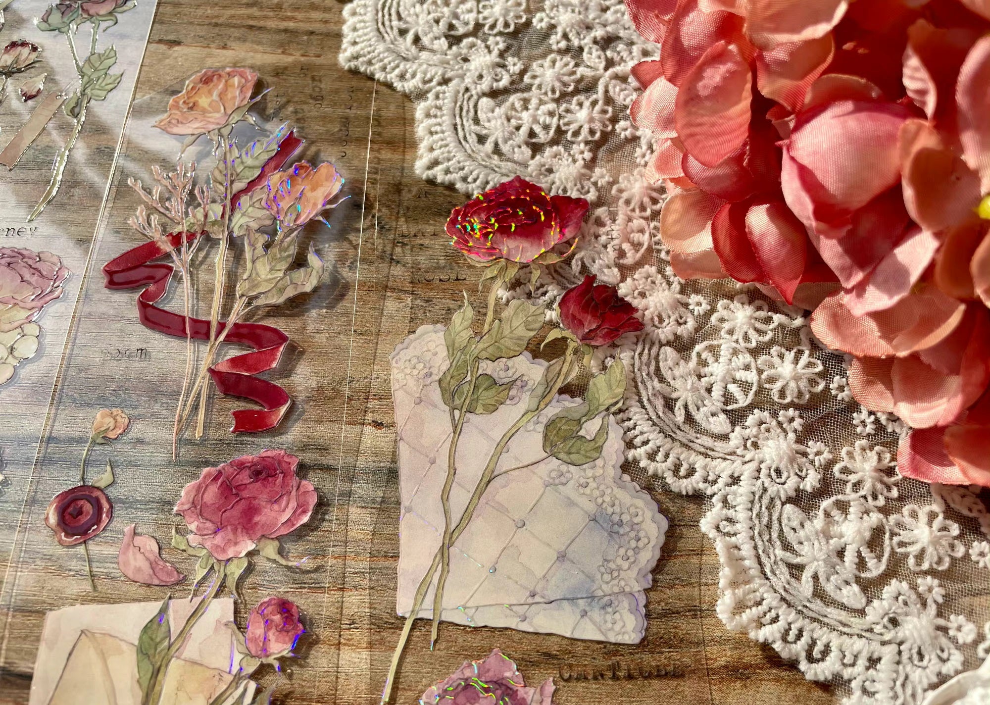 Castle of Clouds Masking Tape: Dried Roses