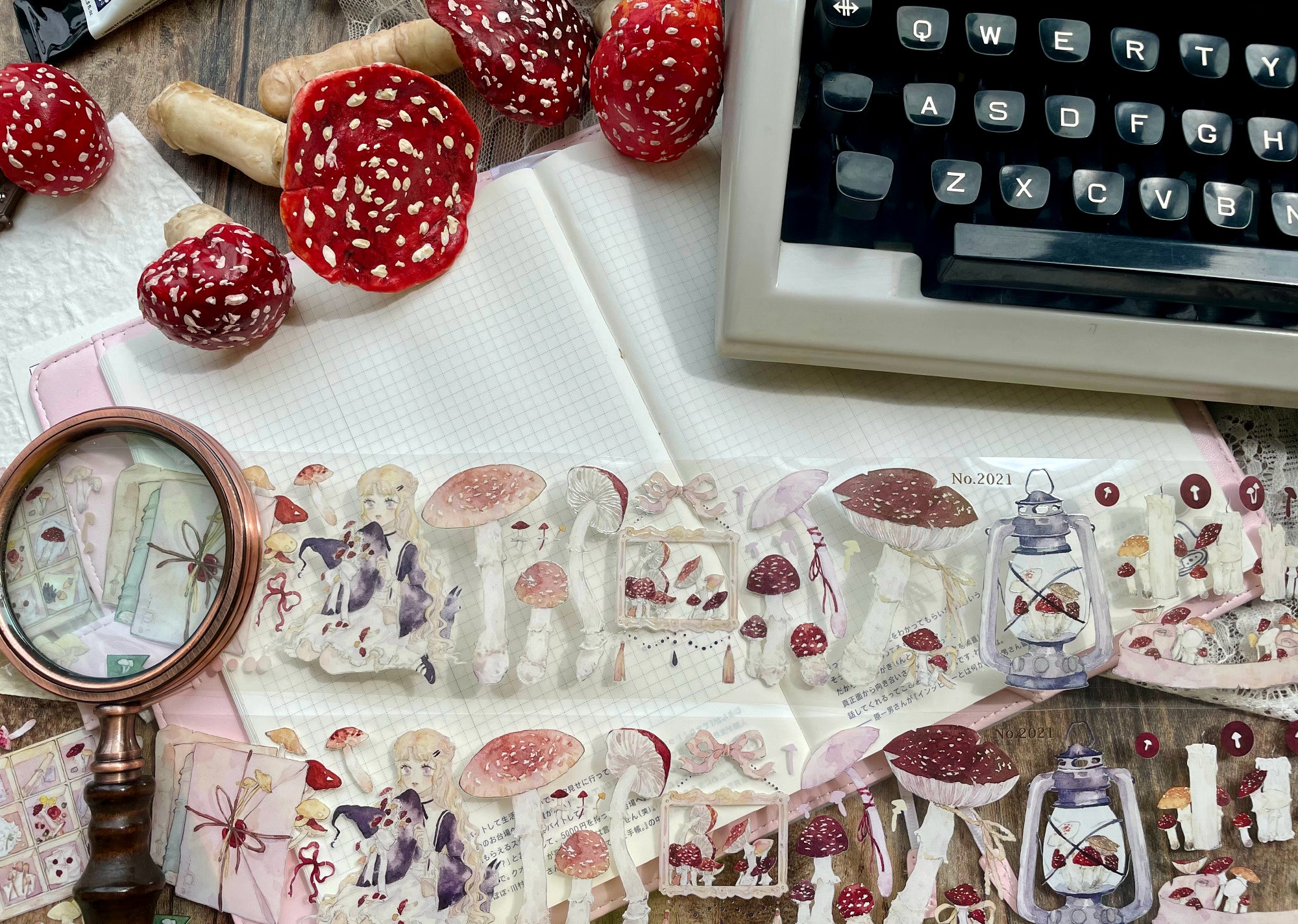 Castle of Clouds Clear Tape: Mushroom Paraphernalia