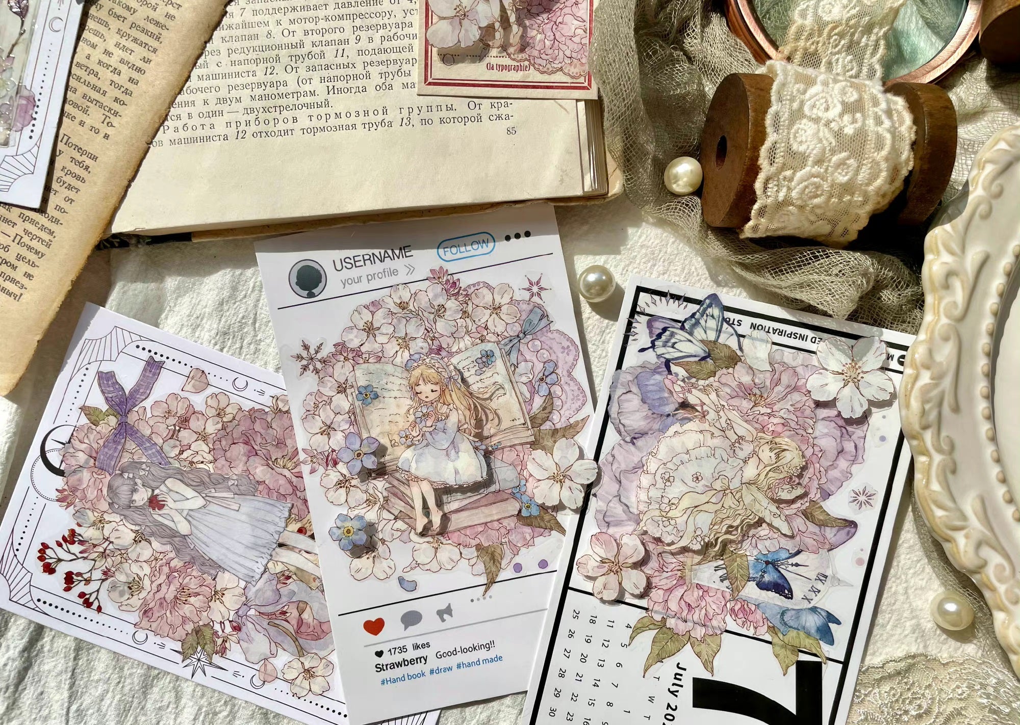 Castle of Clouds Masking Tape: Snowy Sakura