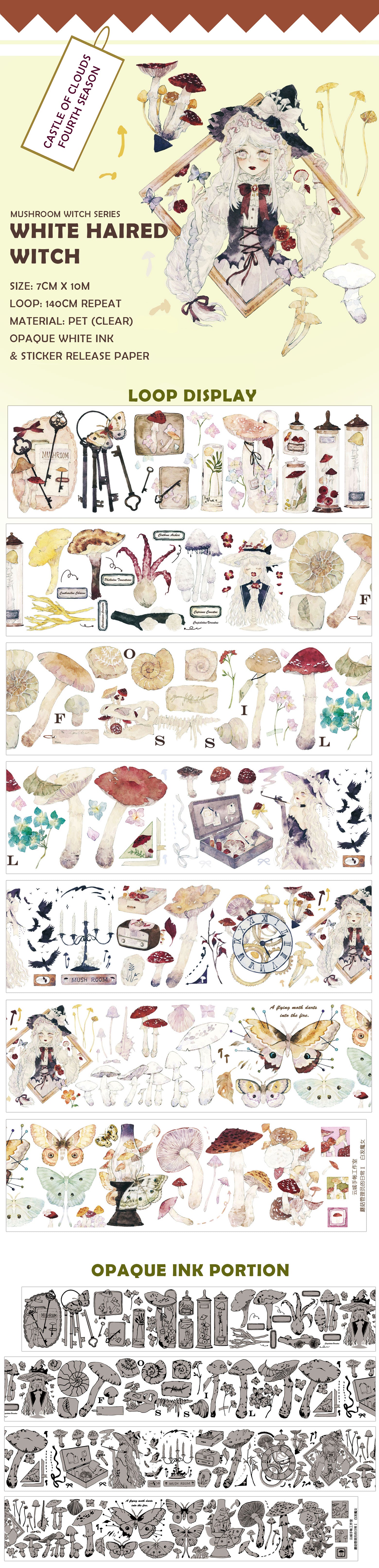 Castle of Clouds Clear Tape: White Haired Witch