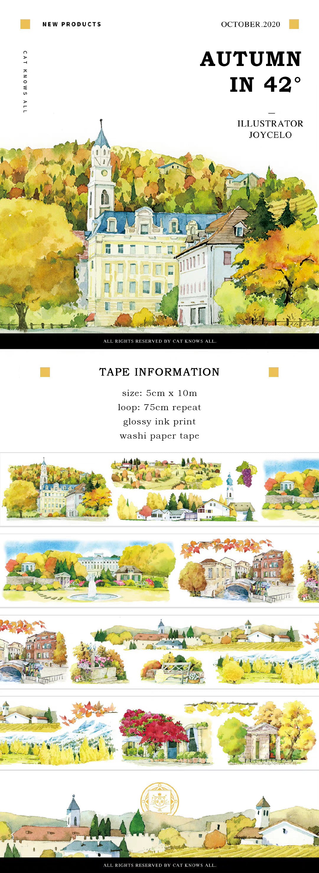 Cat Knows All Masking Tape: Fall in 42°