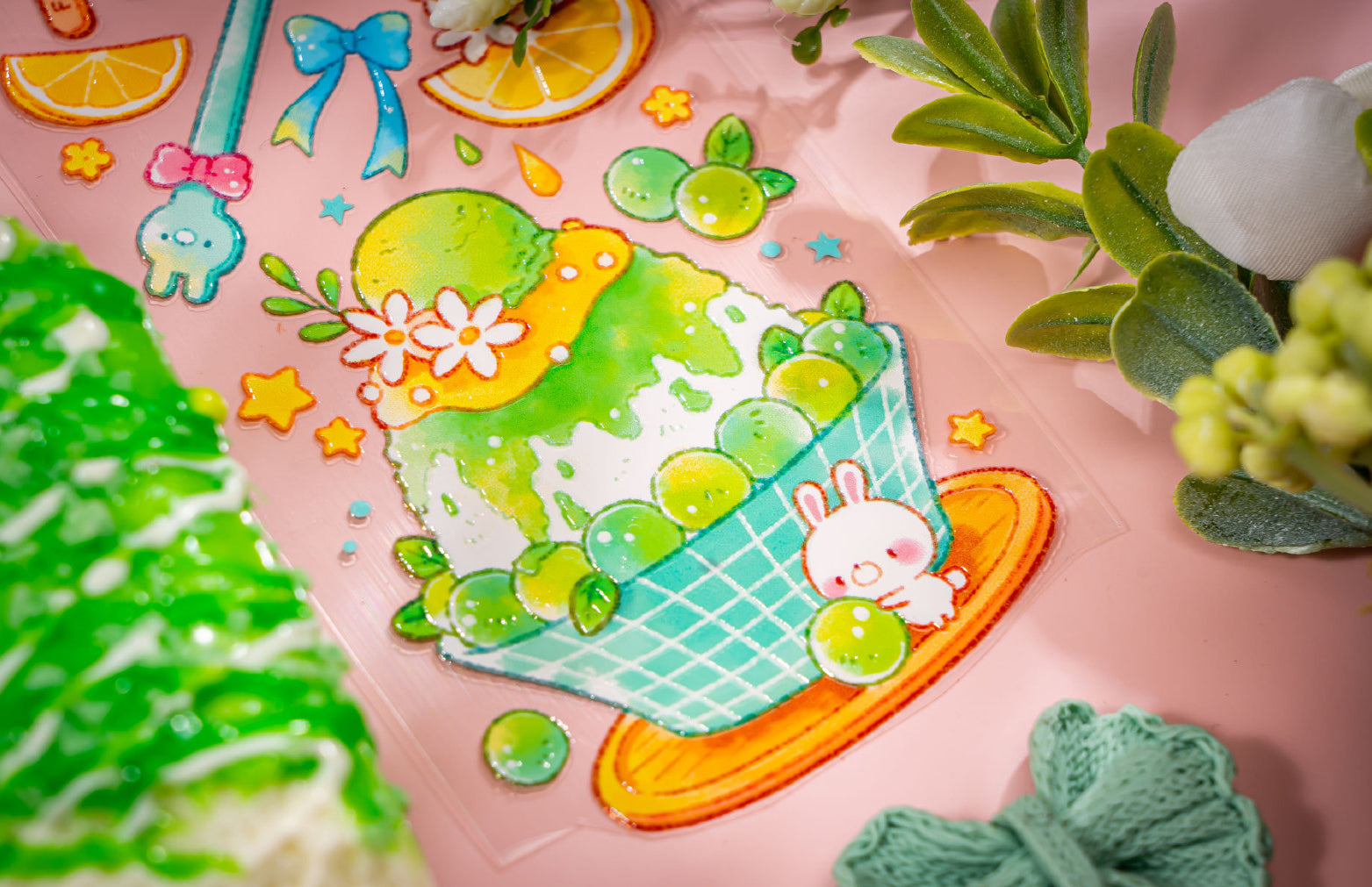 Cat Knows All Masking Tape: Bunny Ice Dessert