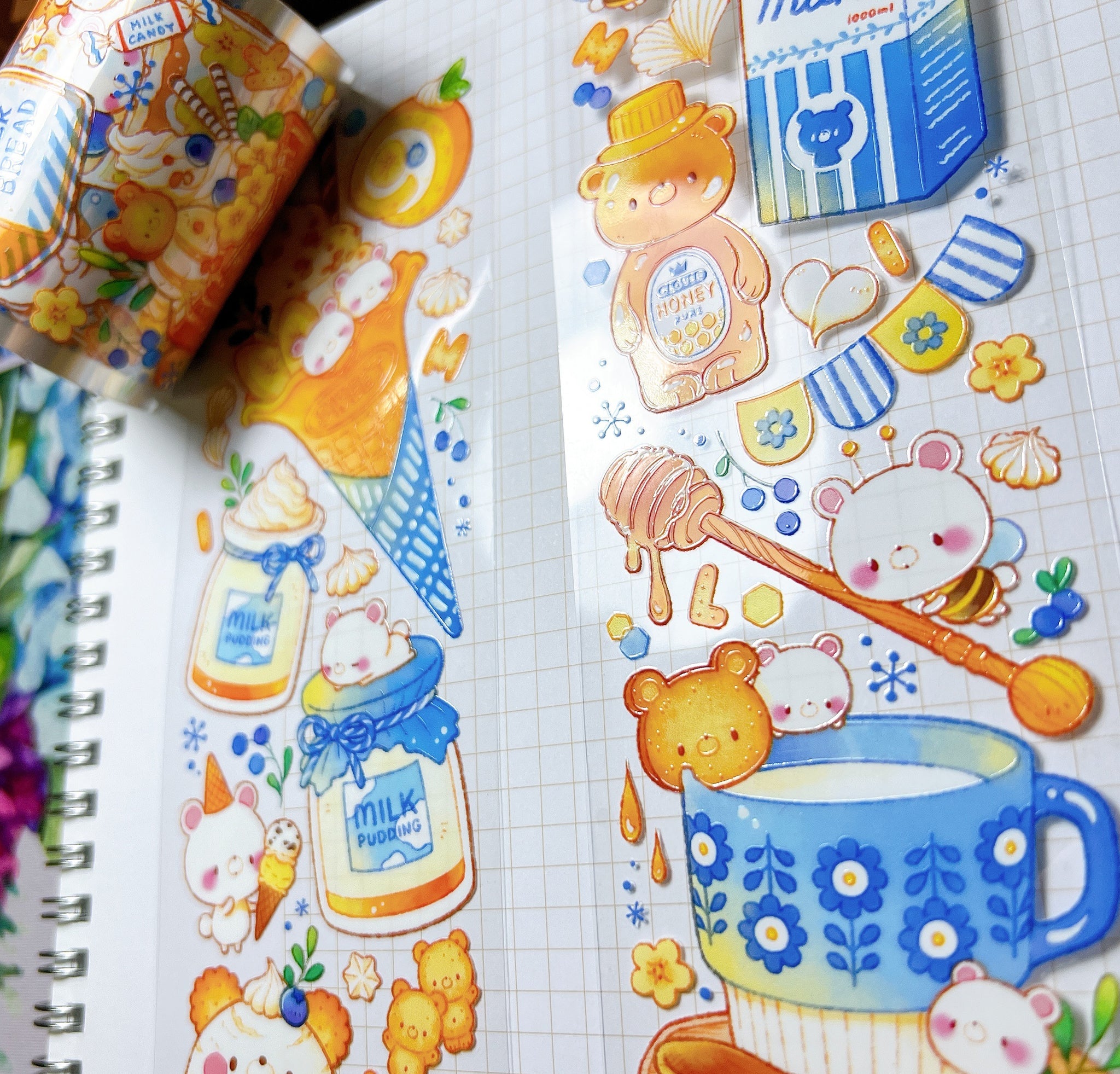 Cat Knows All Masking Tape: Polar Bear Dairy
