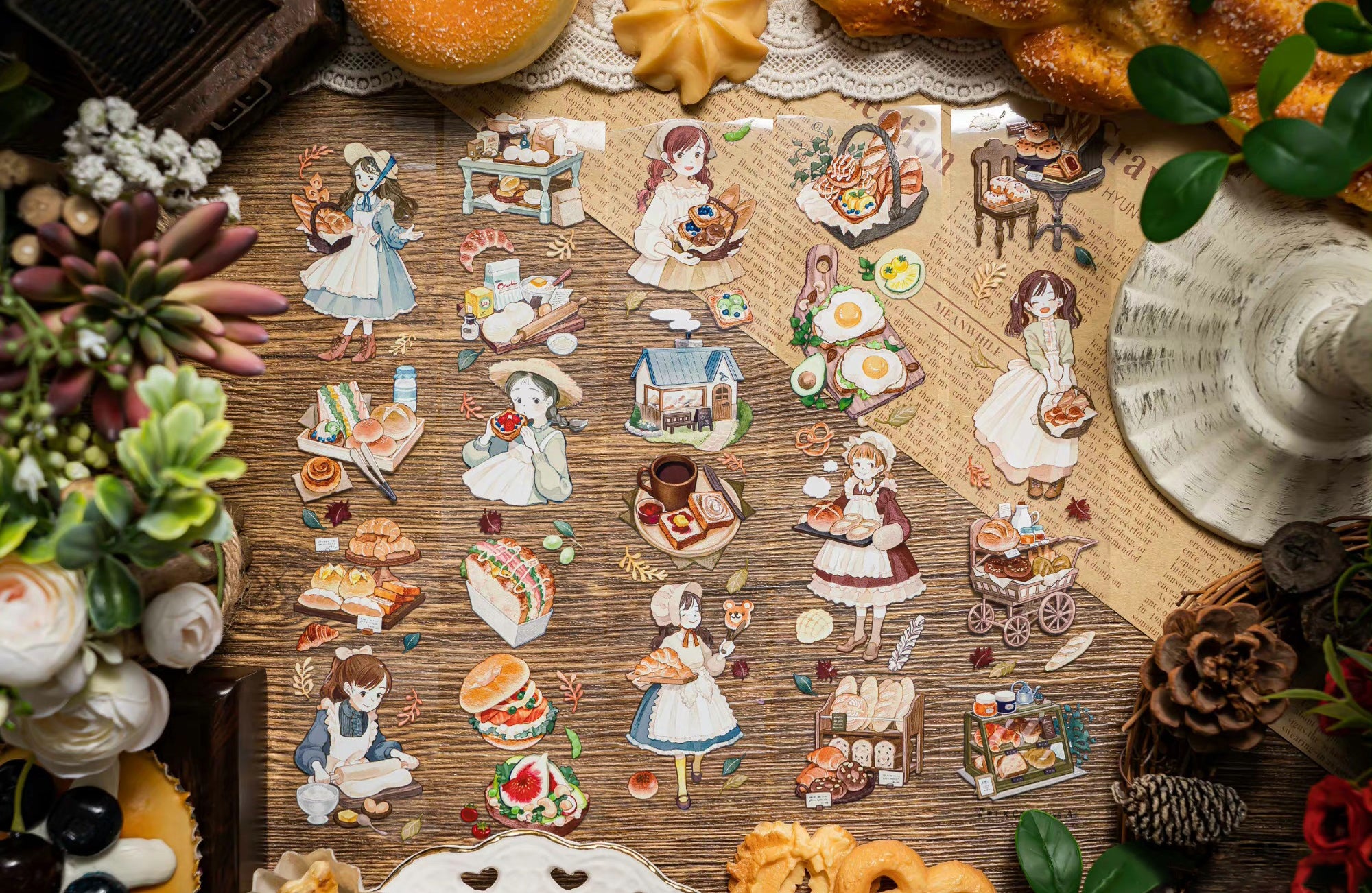 Cat Knows All Masking Tape: Small Town Bakery