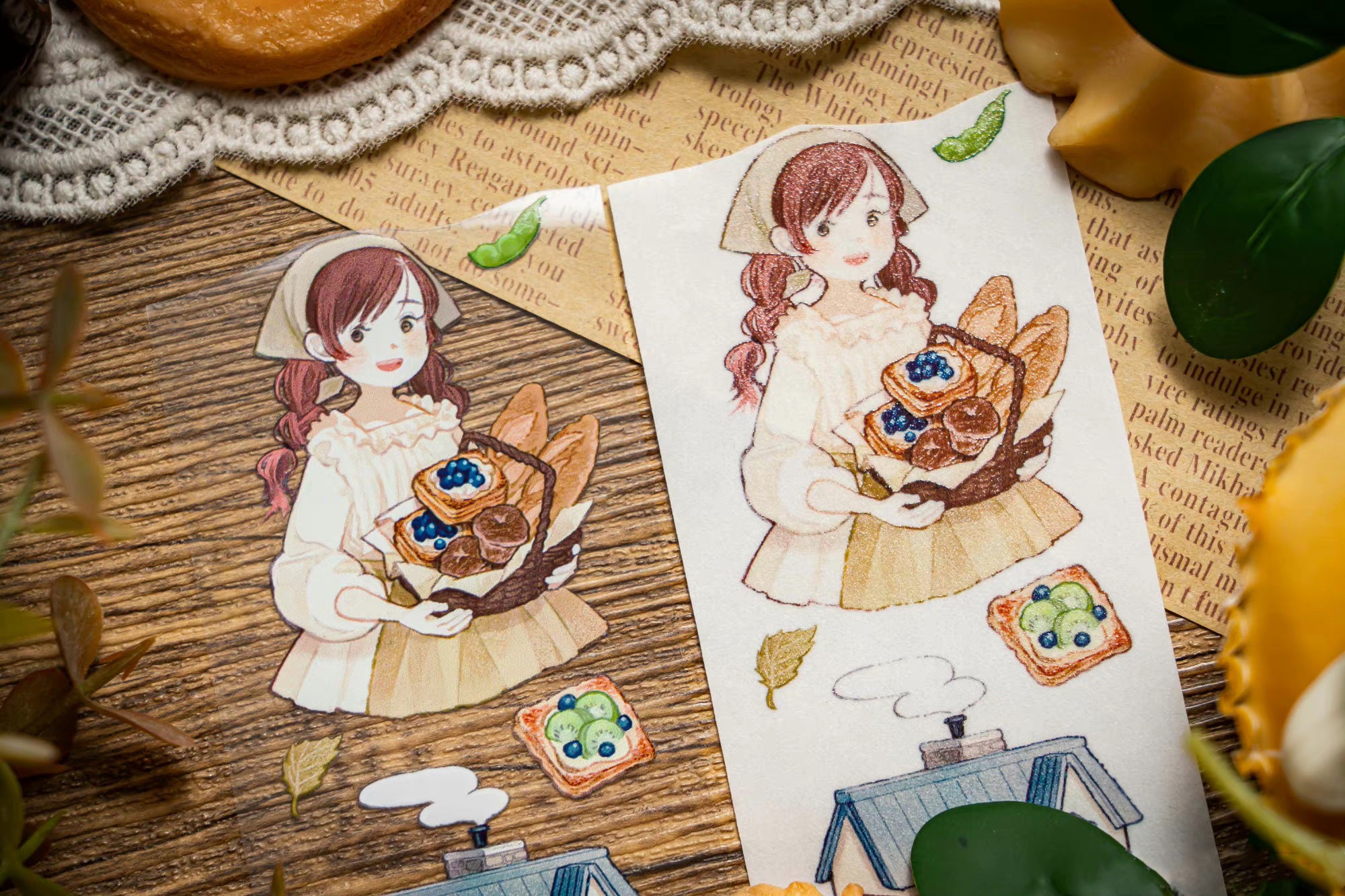 Cat Knows All Masking Tape: Small Town Bakery