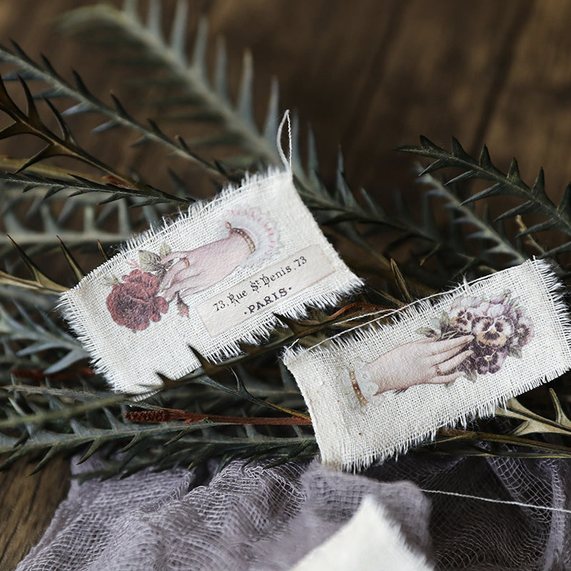 Botanical and Vintage Themed Rub On Stickers