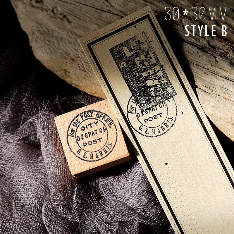 Cheeserabbit Studio: Vintage Postmarks Wooden Stamps