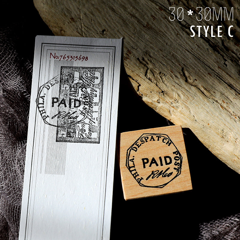 Cheeserabbit Studio: Vintage Postmarks Wooden Stamps