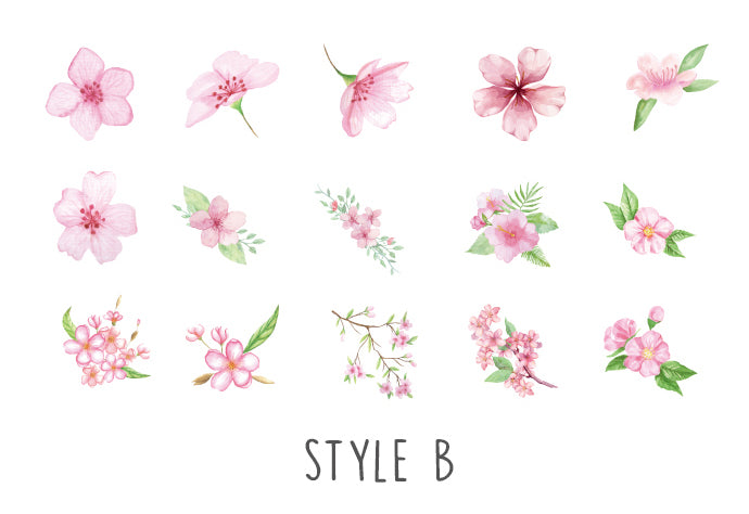 Cherry Blossom Box Stickers Set B