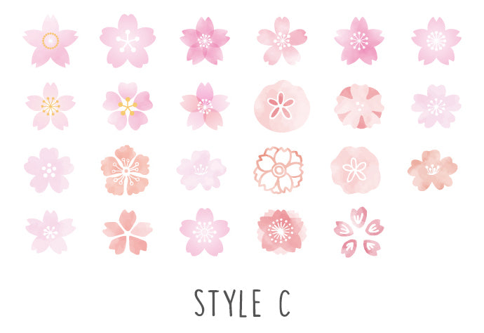 Cherry Blossom Box Stickers Set B