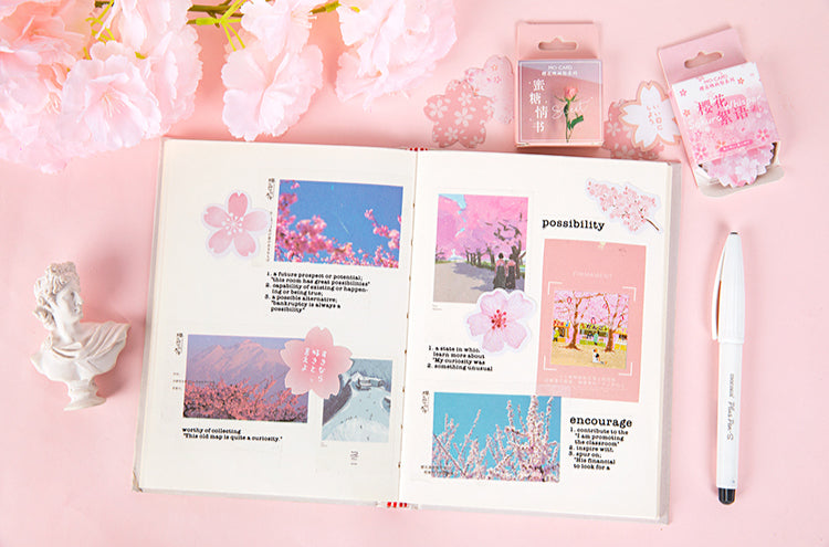 Cherry Blossom Box Stickers Set B