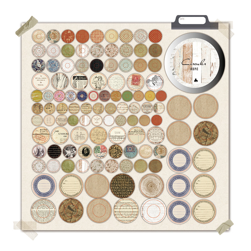 Cheeserabbit Studio: Circular Washi Stickers (Box Set)