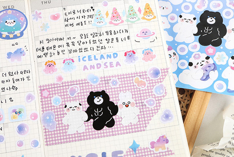 Cloud Puff Cats Sticker Sheets