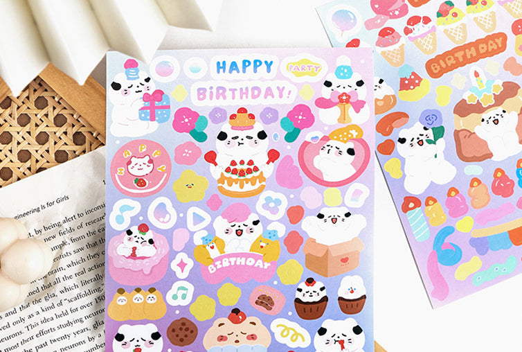 Cloud Puff Cats Sticker Sheets