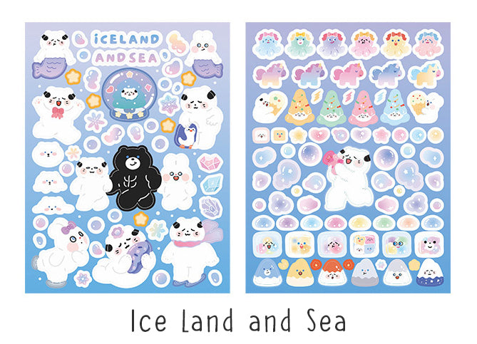Cloud Puff Cats Sticker Sheets