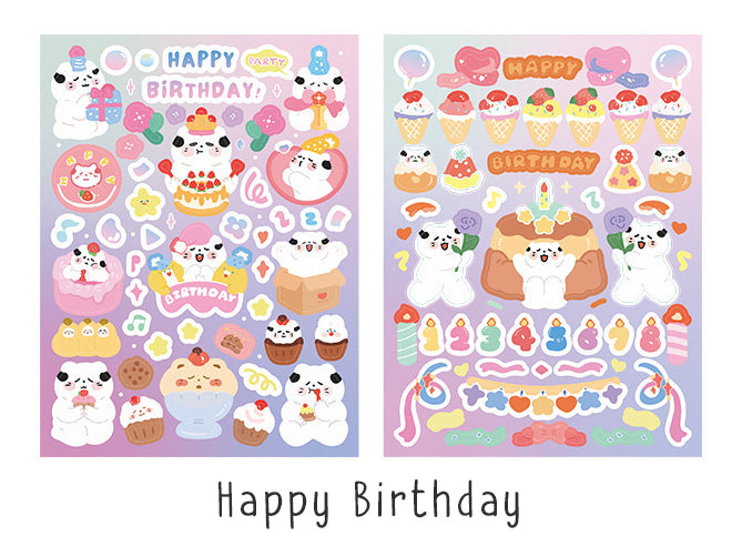 Cloud Puff Cats Sticker Sheets