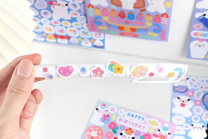 Cloud Puff Cats Sticker Sheets