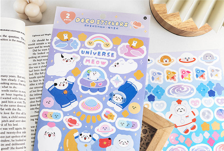 Cloud Puff Cats Sticker Sheets