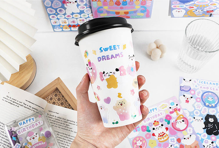 Cloud Puff Cats Sticker Sheets