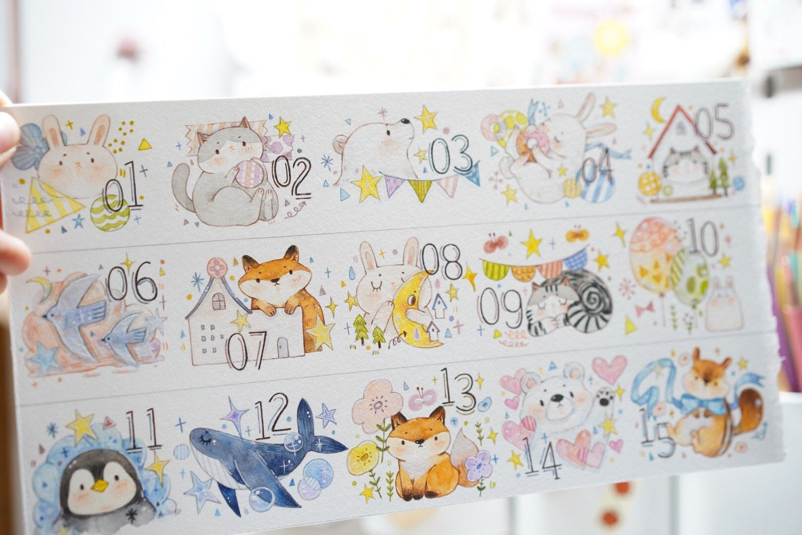 Tang Yuan Masking Tape: Cozy Calendar